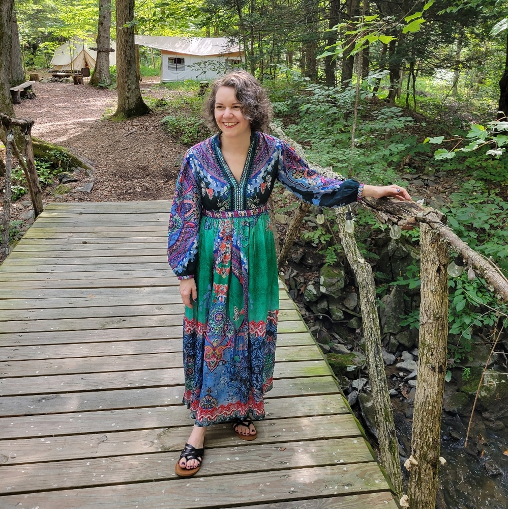 Anthropologie Bhanuni by Jyoti Patterned Maxi in 0P